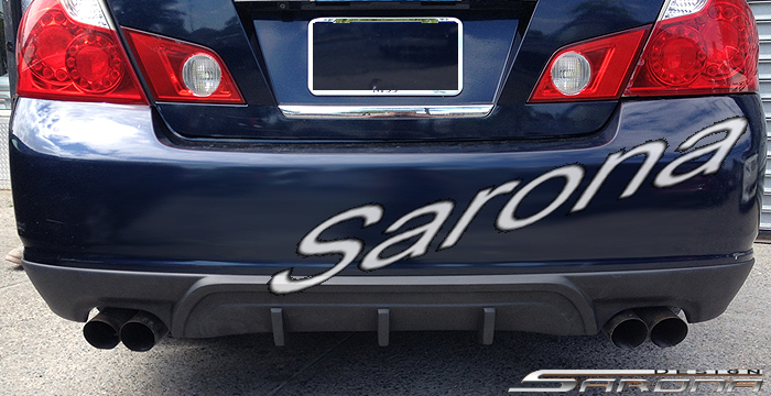 Custom Infiniti M35  Sedan Rear Lip/Diffuser (2006 - 2007) - $470.00 (Part #IF-005-RA)